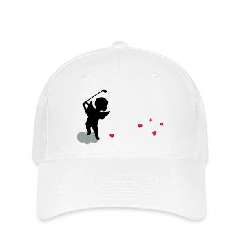 golf_engel - Flexfit Cap - Weiß - Vorne