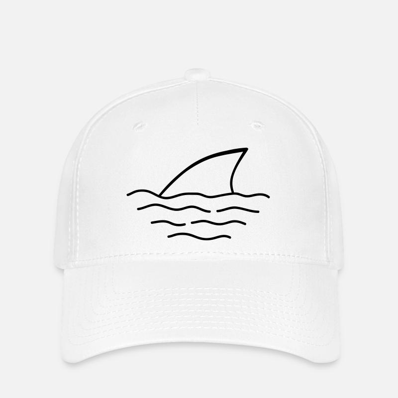 shark - Casquette Flexfit - blanc