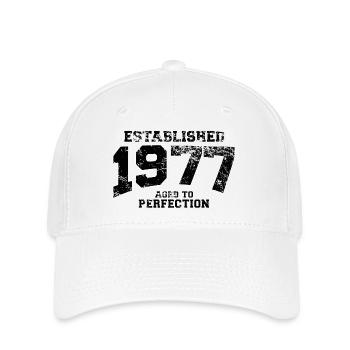 established 1977 - aged to perfection(uk) - Flexfit Cap - white - Front