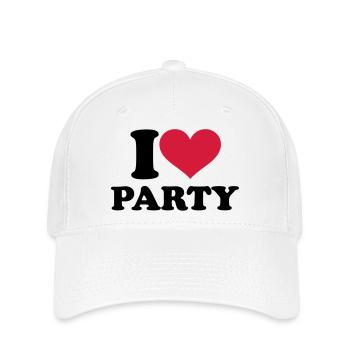 Party - Flexfit Cap - Weiß - Vorne