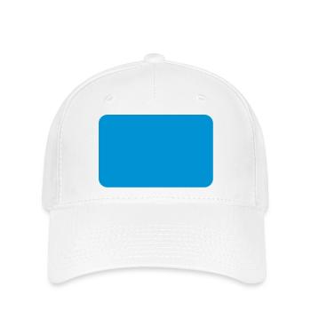 carré rectangle rectangles triangle - Casquette Flexfit - blanc - Devant