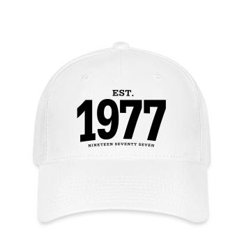 EST. 1977 Nineteen Seventy Seven - Flexfit Cap - white - Front
