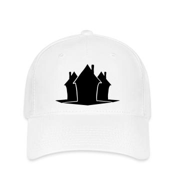 Nachbarschafts Häuser - Flexfit Cap - Weiß - Vorne