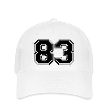 83_number_83_(s31) - Flexfit Cap - white - Front