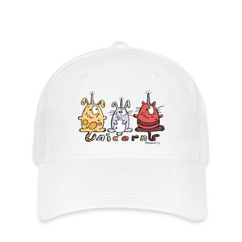 Einhorn Trio - Flexfit Cap - Weiß - Vorne