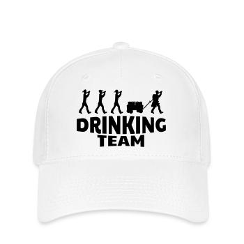 drinking team - Flexfit Cap - white - Front