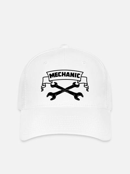 Mechaniker - Flexfit Cap - Weiß