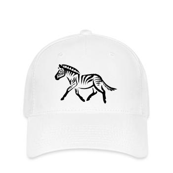 Zebra - Flexfit Cap - Weiß - Vorne
