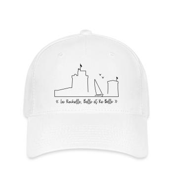 La Rochelle Belle et Re Belle4 by Nicolas POITEVIN - Casquette Flexfit - blanc - Devant