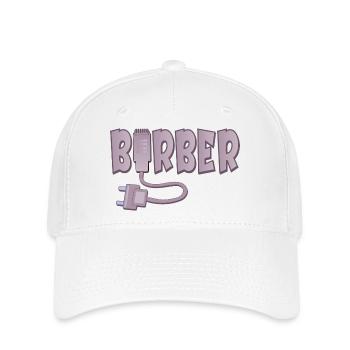 BARBER HAIRDRESSER - HAIR CLIPPERS - Flexfit Cap - white - Front