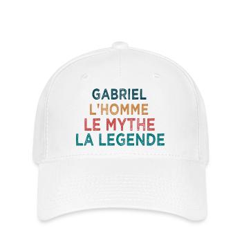 Gabriel la légende - Casquette Flexfit - blanc - Devant