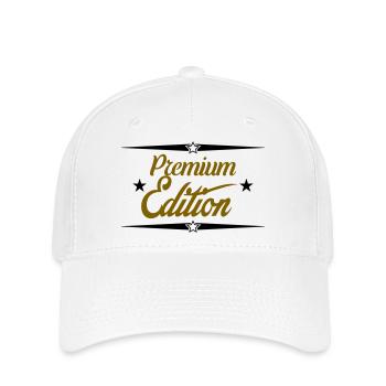 Édition Premium - Casquette Flexfit - blanc - Devant