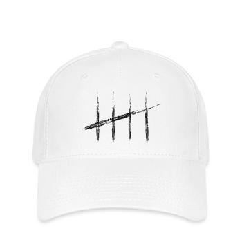 Fünf Streifen II - Flexfit Cap - Weiß - Vorne