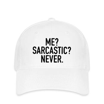 mig sarkastiske næver - Flexfit Cap - hvid - Foran