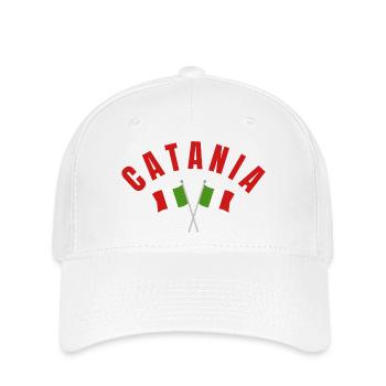 Catania Italian Flags  - Flexfit Cap - white - Front