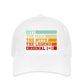 1977 L’Homme Le Mythe La Legende 1of1 - Casquette Flexfit - blanc - Devant