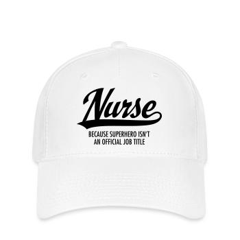 Nurse - Superhero - Casquette Flexfit - blanc - Devant