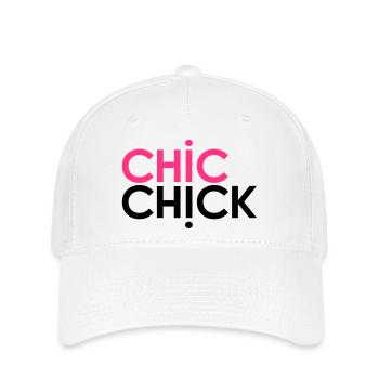 Chic Chick - Casquette Flexfit - blanc - Devant