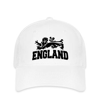 england with lion - Casquette Flexfit - blanc - Devant