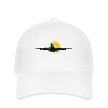 Größte Passagierflugzeug - Flexfit Cap - Weiß - Vorne
