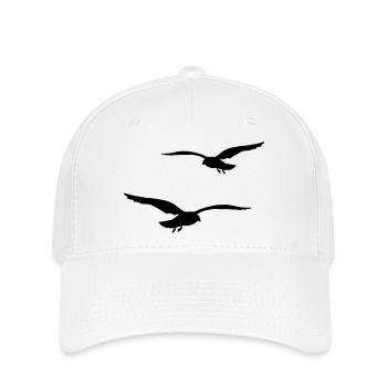 fliegende moewen vogel urlaub - Flexfit Cap - Weiß - Vorne