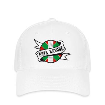 Pays Basque - Casquette Flexfit - blanc - Devant