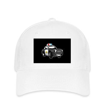 police - Flexfit Cap - white - Front