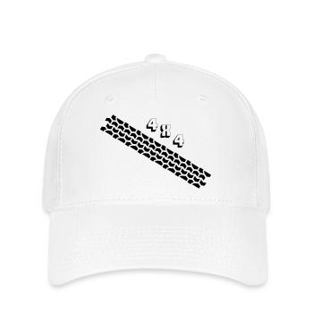 Traces de pneus 4x4 - Casquette Flexfit - blanc - Devant