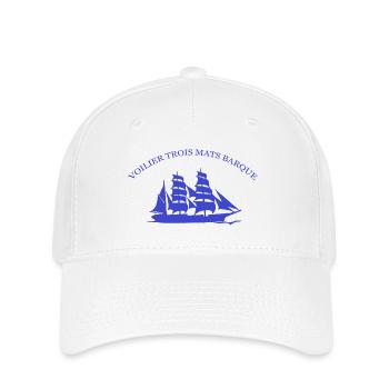 SAILBOAT THREE MASTS BOAT CREATION LOUIS RUNEMBERG - Flexfit Cap - white - Front