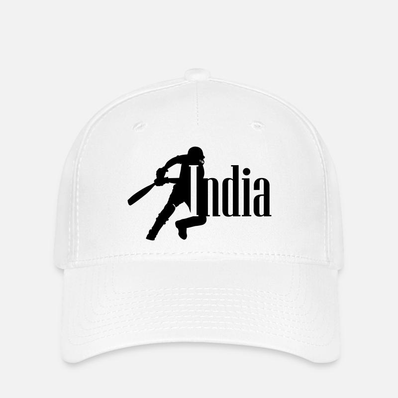 Inde Cricket - Casquette Flexfit - blanc