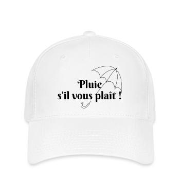 Pluie s’il vous plaît - Casquette Flexfit - blanc - Devant