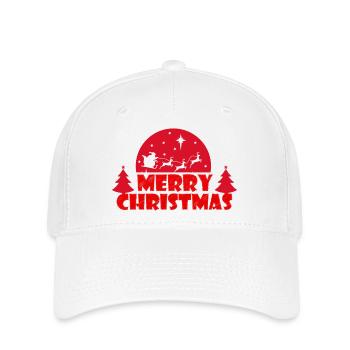 Merry Christmas - Casquette Flexfit - blanc - Devant