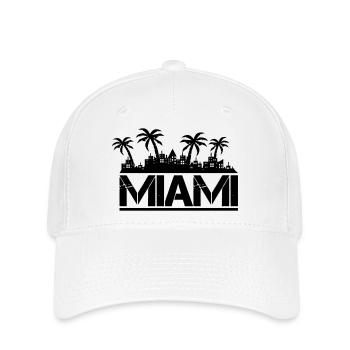 miami - Flexfit Cap - Weiß - Vorne