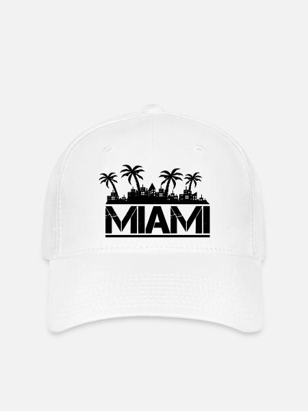 miami - Flexfit Cap - Weiß
