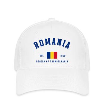 Rumänien Gegründet 1859 - Flexfit Cap - Weiß - Vorne