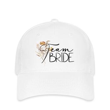 Team Braut, Prost, JGA, Mädelstrip, Zukünftige - Flexfit Cap - Weiß - Vorne