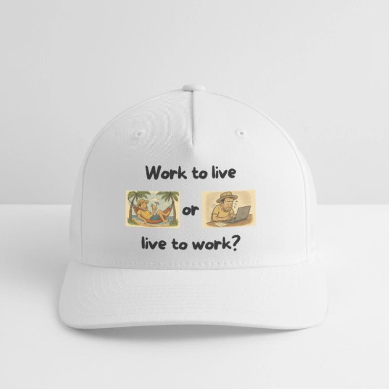 Escaping Routine: Relaxation vs Work Stress Flexfit Cap