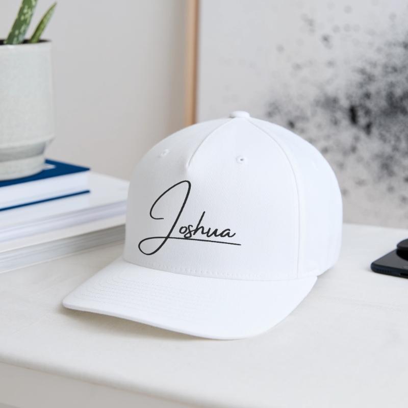 Joshua Name - Elegant Cursive Script Flexfit Cap