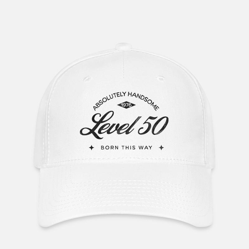 Year 1976 Level 50 - Flexfit Cap - white