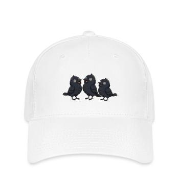 Trois frères Corbeau - Casquette Flexfit - blanc - Devant