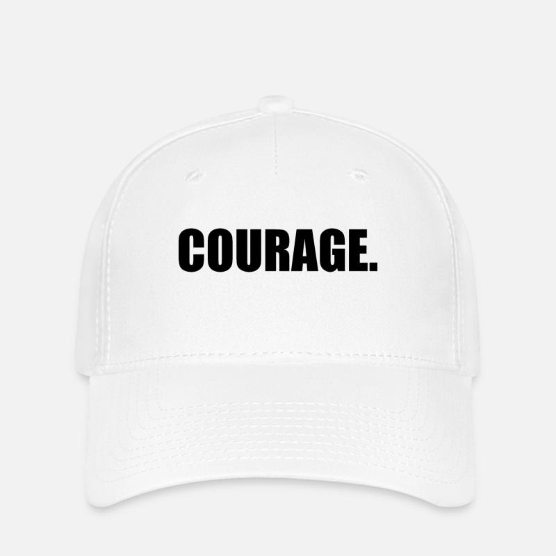 Courage - Casquette Flexfit - blanc