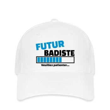 futur badiste - Casquette Flexfit - blanc - Devant