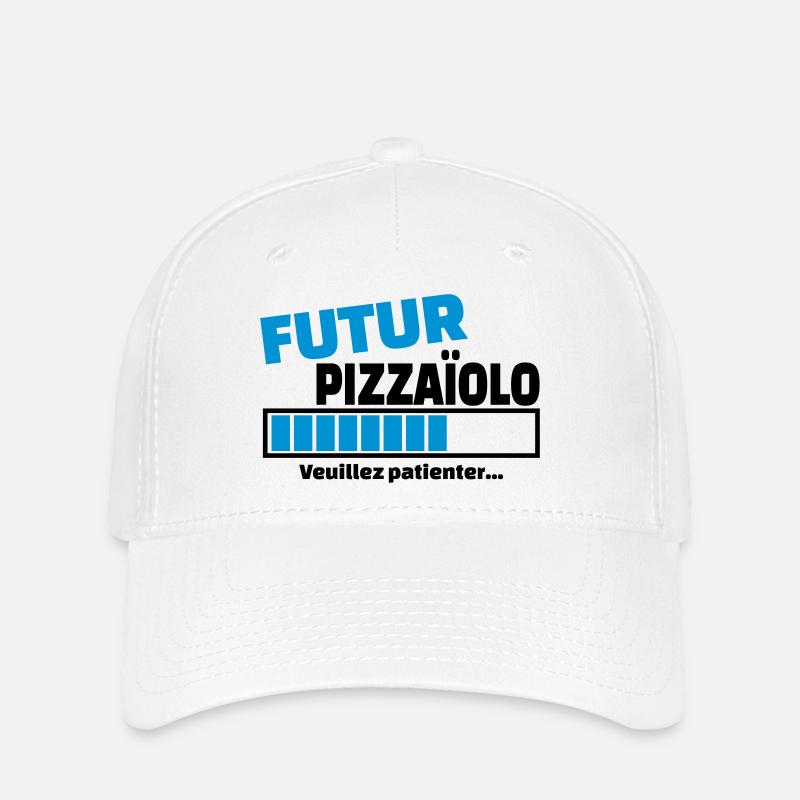 futur pizzaïolo - Casquette Flexfit - blanc