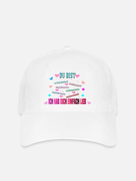 Du bist wunderbar - Flexfit Cap - Weiß