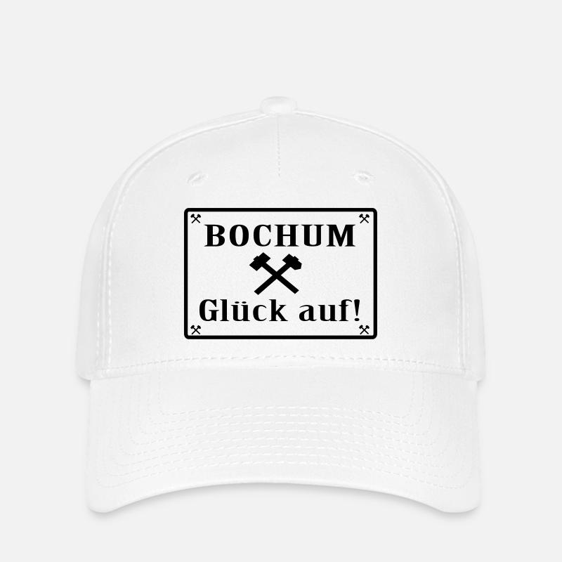 Good Luck! Bochum - Flexfit Cap - white