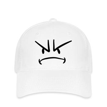 Evil angry face - Flexfit Cap - white - Front