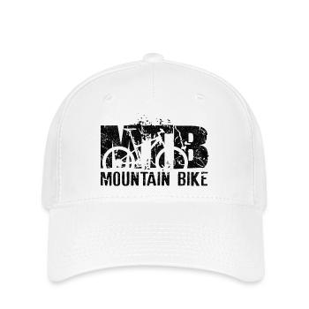 Mountainbike - Flexfit Cap - Weiß - Vorne