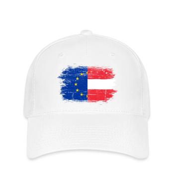 EU Austria Flag Fusion - Flexfit Cap - white - Front