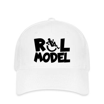 Every wheelchair user is a role model * - Flexfit Cap - white - Front