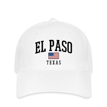 El Paso Texas Retro Shirt - Flexfit Cap - Weiß - Vorne